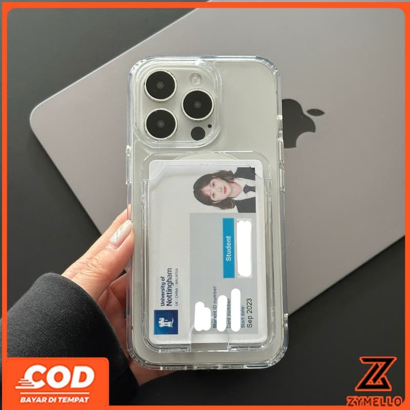 เหมาะสําหรับ OPPO Reno 15F Reno14F Reno14 Pro Reno 13F Reno13Pro Reno12 ผู้ถือบัตรโปร่งใสมีสไตล์ที่มีการเจาะละเอียดและเคสโทรศัพท์ TPU กันกระแทก รูปที่ 4