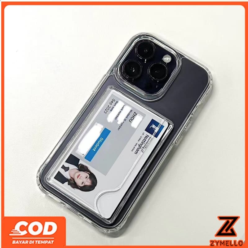 เหมาะสําหรับ OPPO Reno 15F Reno14F Reno14 Pro Reno 13F Reno13Pro Reno12 ผู้ถือบัตรโปร่งใสมีสไตล์ที่มีการเจาะละเอียดและเคสโทรศัพท์ TPU กันกระแทก รูปที่ 5