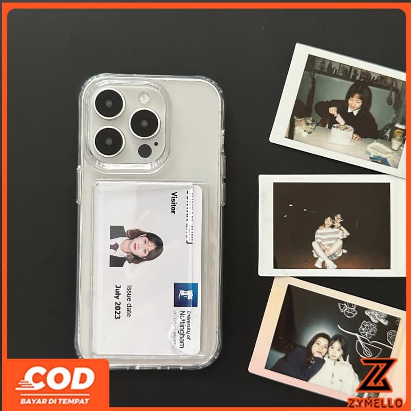 เหมาะสําหรับ OPPO Reno 15F Reno14F Reno14 Pro Reno 13F Reno13Pro Reno12 ผู้ถือบัตรโปร่งใสมีสไตล์ที่มีการเจาะละเอียดและเคสโทรศัพท์ TPU กันกระแทก รูปที่ 7