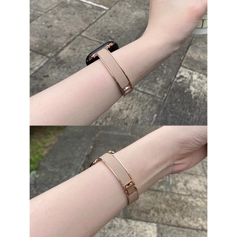 สุภาพสตรีแฟชั่นบางโลหะสร้อยข้อมือสําหรับ Apple Watch S11 SE3 Ultra3 S10 S9 S8 SE S7 S6 Ultra 49 46 42 44 41 45 มม. สายรัดข้อมือ รูปที่ 5
