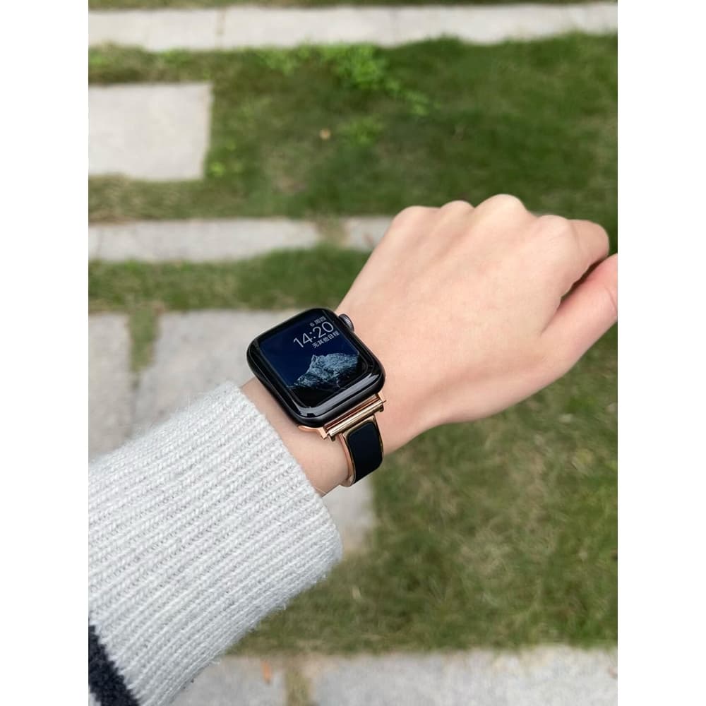 สุภาพสตรีแฟชั่นบางโลหะสร้อยข้อมือสําหรับ Apple Watch S11 SE3 Ultra3 S10 S9 S8 SE S7 S6 Ultra 49 46 42 44 41 45 มม. สายรัดข้อมือ รูปที่ 7