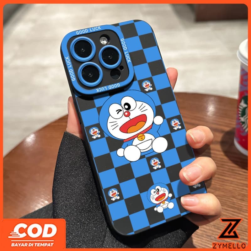 SAMSUNG สําหรับSamsung A17 A07 A06 A55 A56 A36 A12 A15 A05S S24FE S25FEการ์ตูนแฟชั่นลายสก๊อตHello Kitty Blue CatกันกระแทกTPUเคสโทรศัพท์ รูปที่ 3