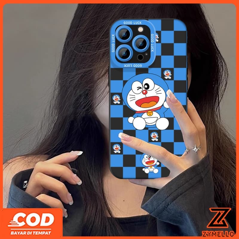 SAMSUNG สําหรับSamsung A17 A07 A06 A55 A56 A36 A12 A15 A05S S24FE S25FEการ์ตูนแฟชั่นลายสก๊อตHello Kitty Blue CatกันกระแทกTPUเคสโทรศัพท์ รูปที่ 4