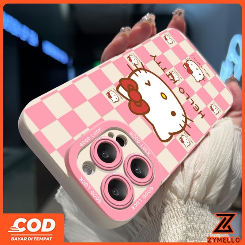 SAMSUNG สําหรับSamsung A17 A07 A06 A55 A56 A36 A12 A15 A05S S24FE S25FEการ์ตูนแฟชั่นลายสก๊อตHello Kitty Blue CatกันกระแทกTPUเคสโทรศัพท์ รูปที่ 7