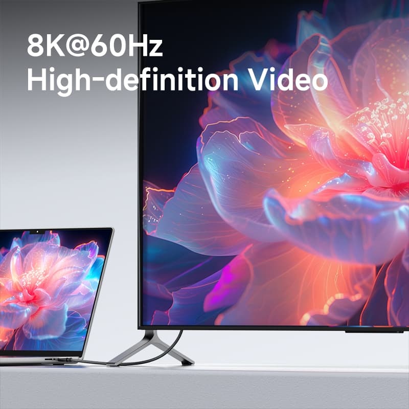 Hagibis สาย USB C ถึง USB C USB 4 สายฟังก์ชั่นเต็มรูปแบบ 80Gbps 240W Fast Charging 8K สายไฟวิดีโอสําหรับ Thunderbolt 5 iPhone 17 Pro รูปที่ 4
