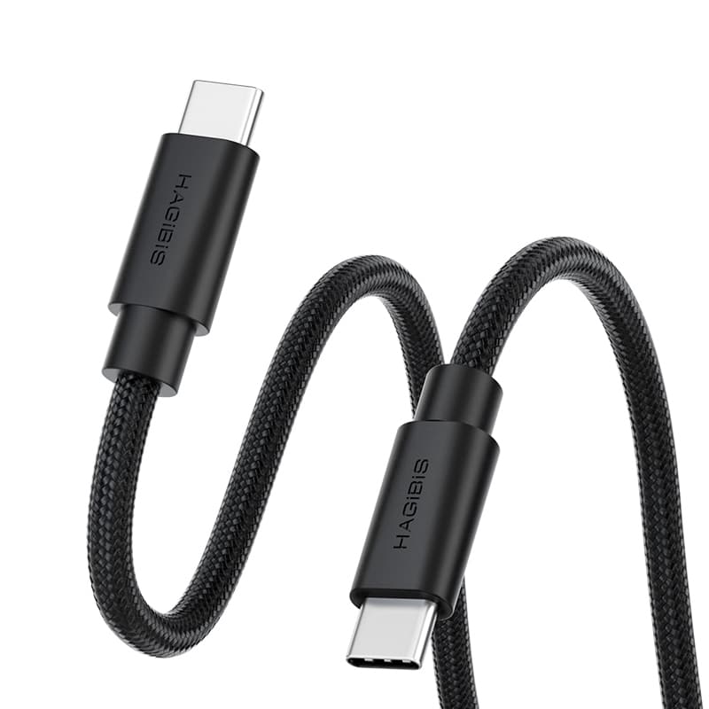 Hagibis สาย USB C ถึง USB C USB 4 สายฟังก์ชั่นเต็มรูปแบบ 80Gbps 240W Fast Charging 8K สายไฟวิดีโอสําหรับ Thunderbolt 5 iPhone 17 Pro รูปที่ 7
