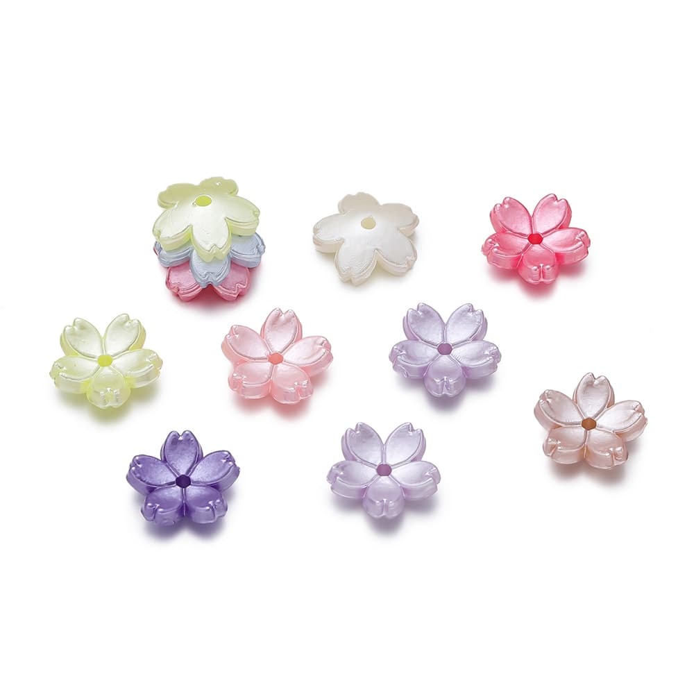 ลูกปัดแก้วซากุระ 11mm ลูกปัดคั่น อุปกรณ์ DIY สำหรับ สร้อยข้อมือ สร้อยคอ และงานประดิษฐ์ รูปที่ 8