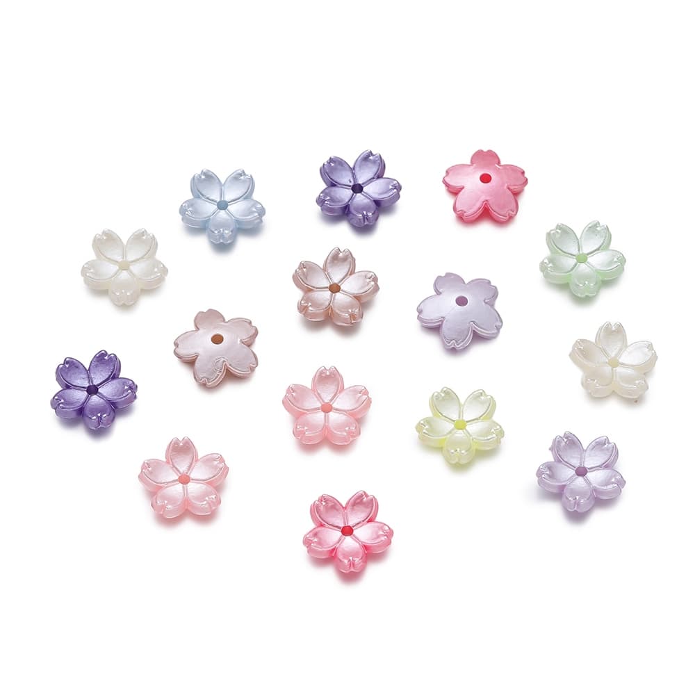 ลูกปัดแก้วซากุระ 11mm ลูกปัดคั่น อุปกรณ์ DIY สำหรับ สร้อยข้อมือ สร้อยคอ และงานประดิษฐ์ รูปที่ 7