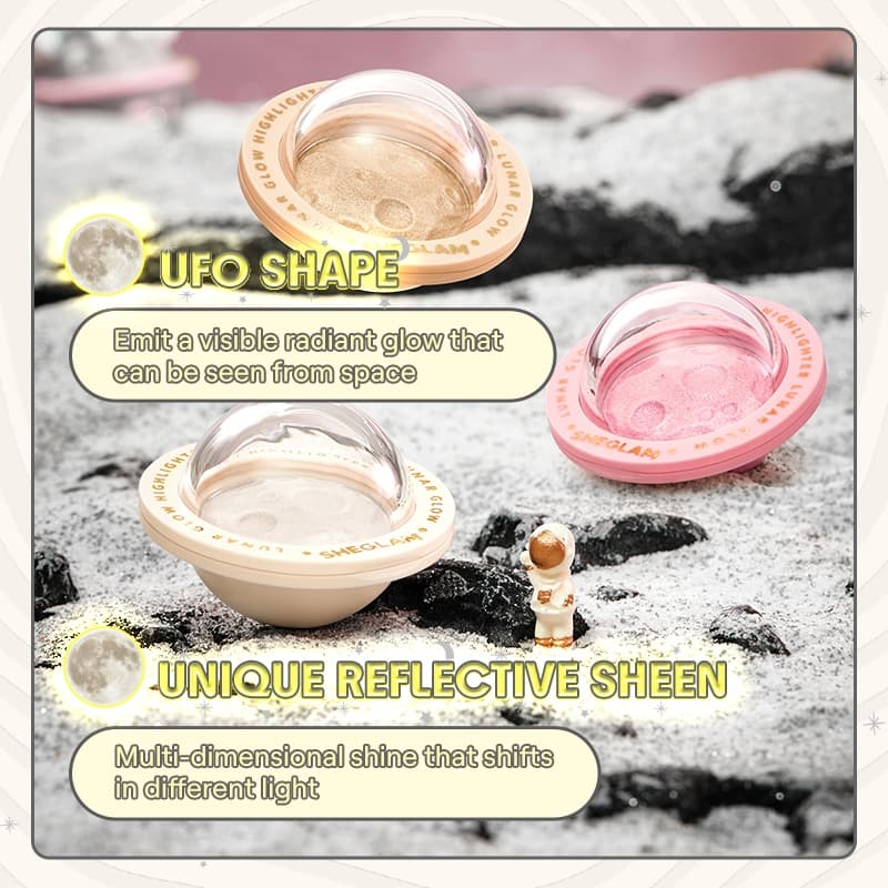 Sheglam Lunar Glow Highlighter Long Wear Brightening Non-Caking Waterproof Glow Highlighter แต่งหน้า รูปที่ 2