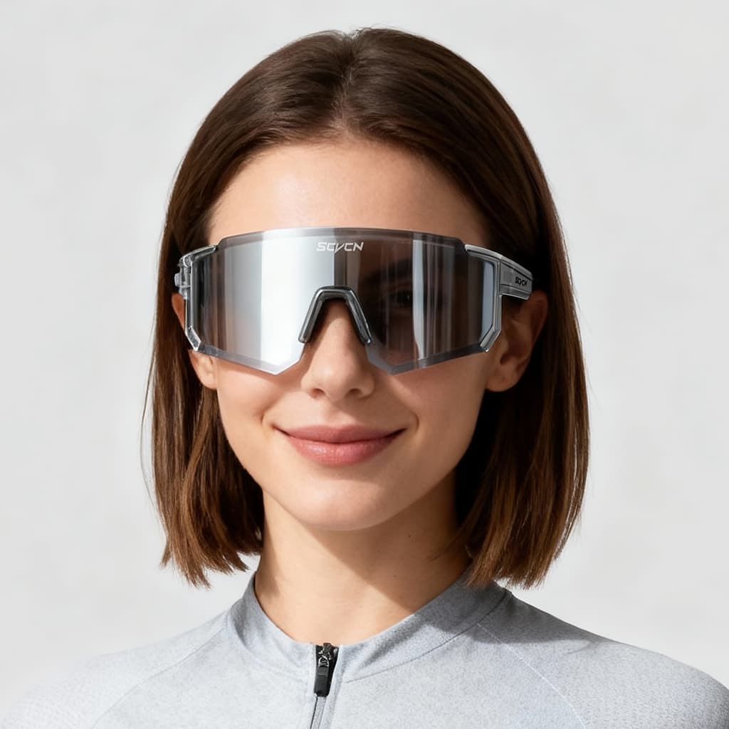 Scvcn แฟชั่นแว่นตากันแดด Cool ผู้ชายผู้หญิงแว่นตาหรูหรากีฬากลางแจ้ง Runing Drving Shades Racing UV400 MTB รูปที่ 9