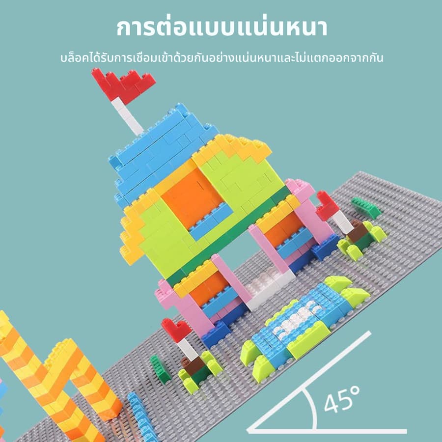 ของเล่นบล็อกตัวต่อไม้ 416pcs บล็อกไม้ บล็อคไม้ทรงเรขาคณิต ของเล่นเด็ก ของเล่นยกโหล ของขวัญ diy ของเล่นเด็ก 3-5 ขวบ รูปที่ 4