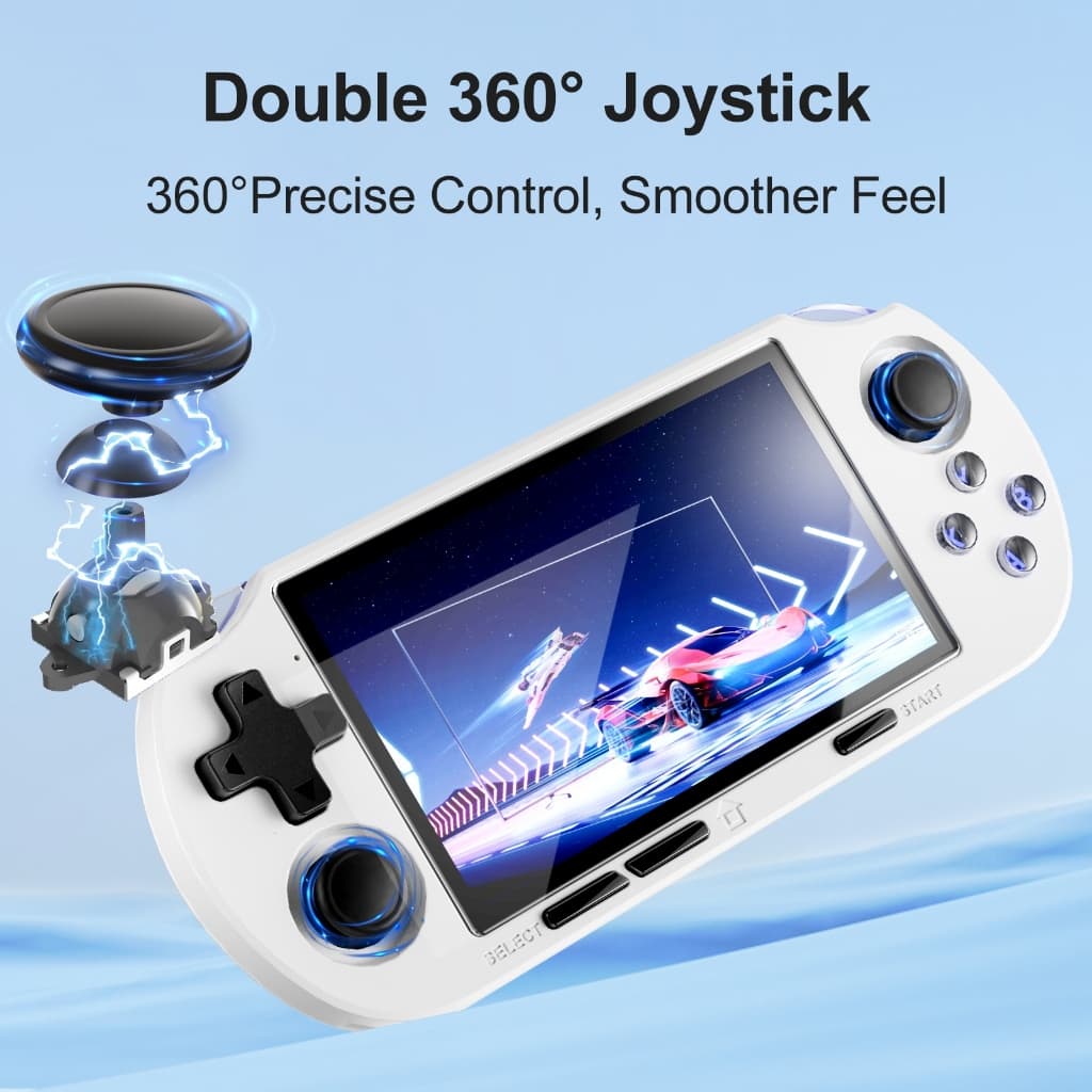 เวอร์ชันใหม่ 2025 ANS16 Double Rocker เกมคอนโซลมือถือในตัว 15000++ เกม PSP รูปที่ 4