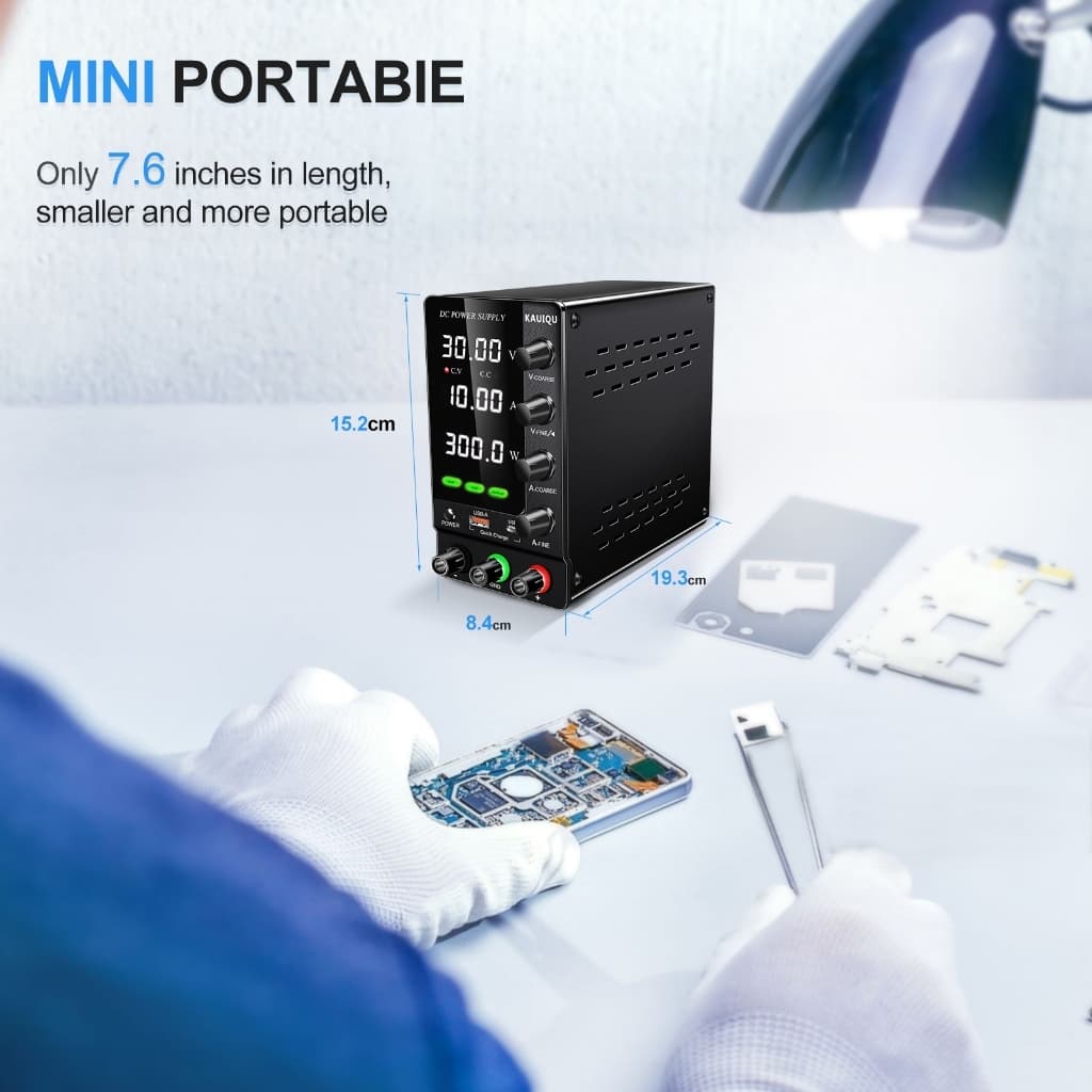 KUAIQU อัพเกรดตัวแปรปรับ Switching DC Power Supply 30V 10A Bench Power Supply 60V 5A,OCP OVP OUTPUT สวิทช์, SPS-C3010S รูปที่ 8