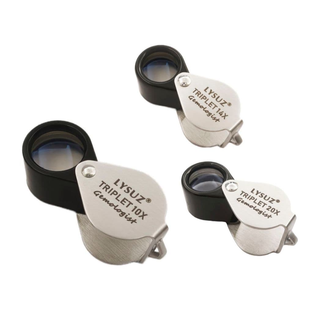 Lemtools แบบพกพา Mini Light Diamond High Power ใหม่อัญมณี York Triple 10x 14x 20x เครื่องประดับ Hasting Loupe รูปที่ 1