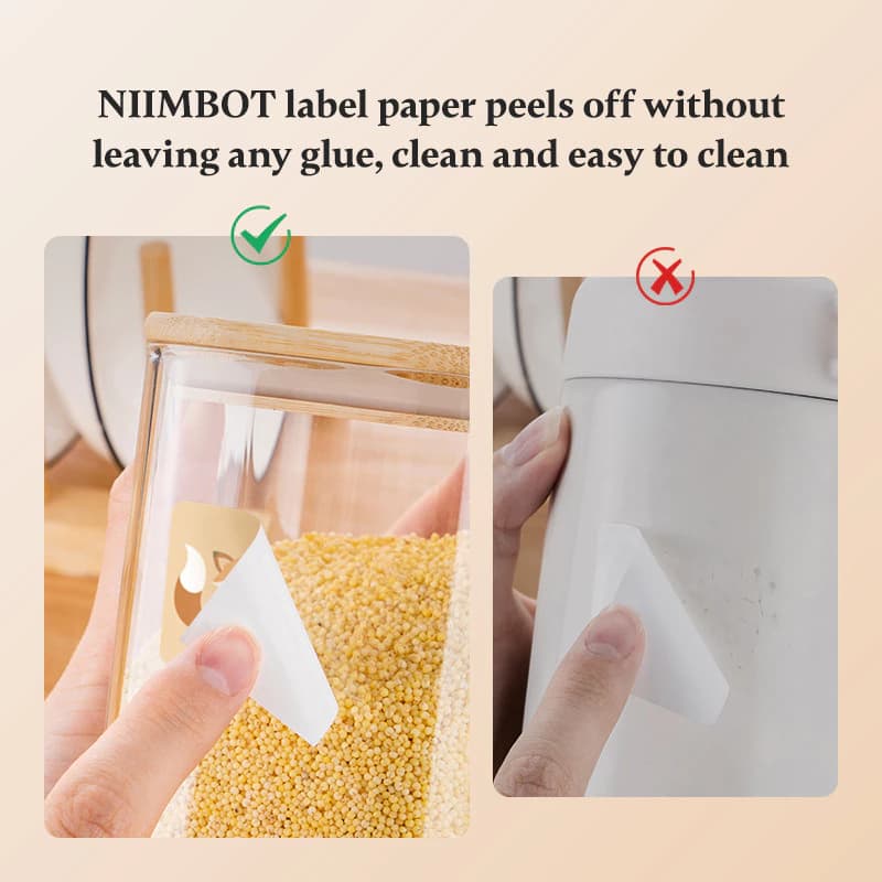 กระดาษฉลาก NIIMBOT B1/B21/B21Pro/B3S1, สติ๊กเกอร์ความร้อน กันน้ํา กันน้ํามัน กาวในตัว สีขาว รูปที่ 8