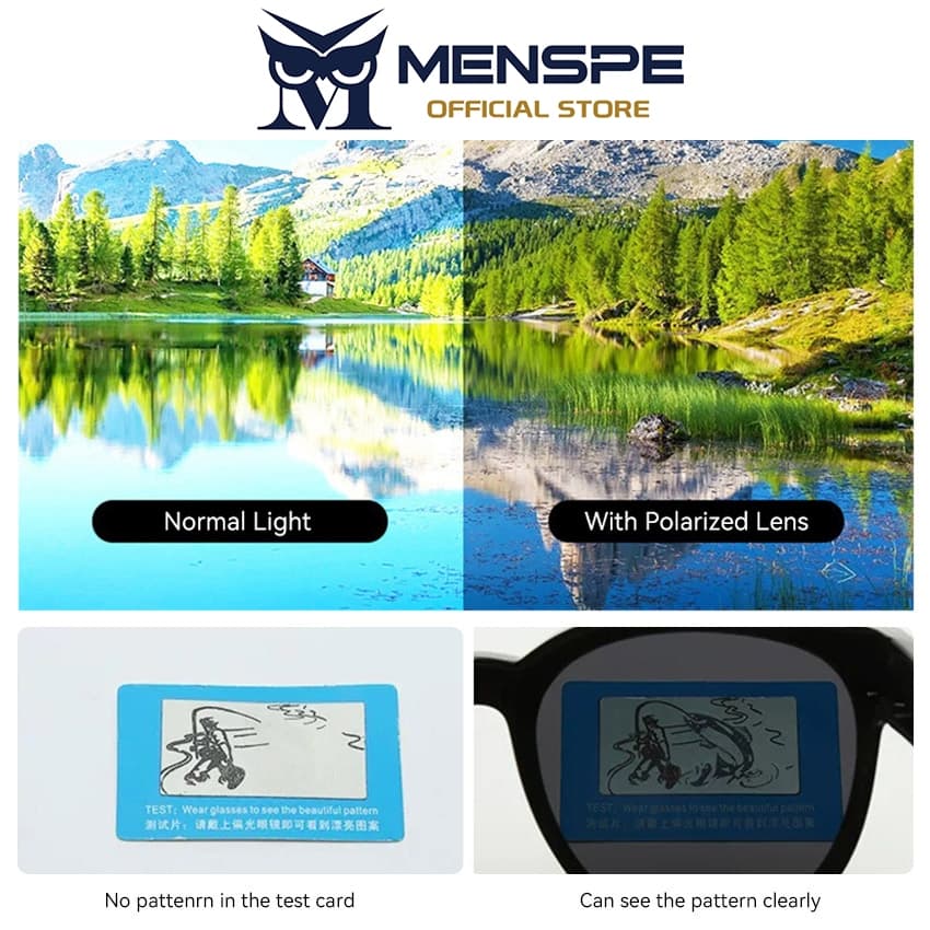 MENSPE Unisex แฟชั่นขับรถแว่นตากันแดดป้องกันทรายขี่จักรยานกลางแจ้ง UV400 Night Vision แว่นตาโพลาไรซ์ รูปที่ 6