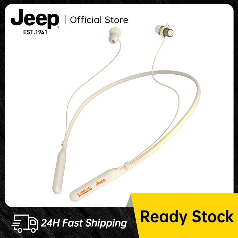 Jeep EW135 หูฟังไร้สาย บลูทูธ 5.4 หูฟังคล้องคอ เสียงดี HD Calls เเบตอึด สําหรับเล่นกีฬา วิ่ง รูปที่ 1