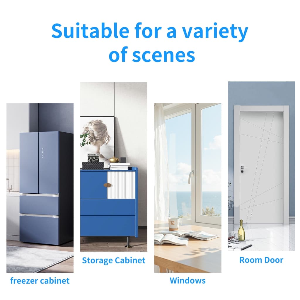 Tuya Wifi เซ็นเซอร์ประตูหน้าต่าง Entry Sensor Security Burglar เซ็นเซอร์ประตูนาฬิกาปลุก Smart Life เซ็นเซอร์ประตูแม่เหล็ก Alexa Google Home รูปที่ 2