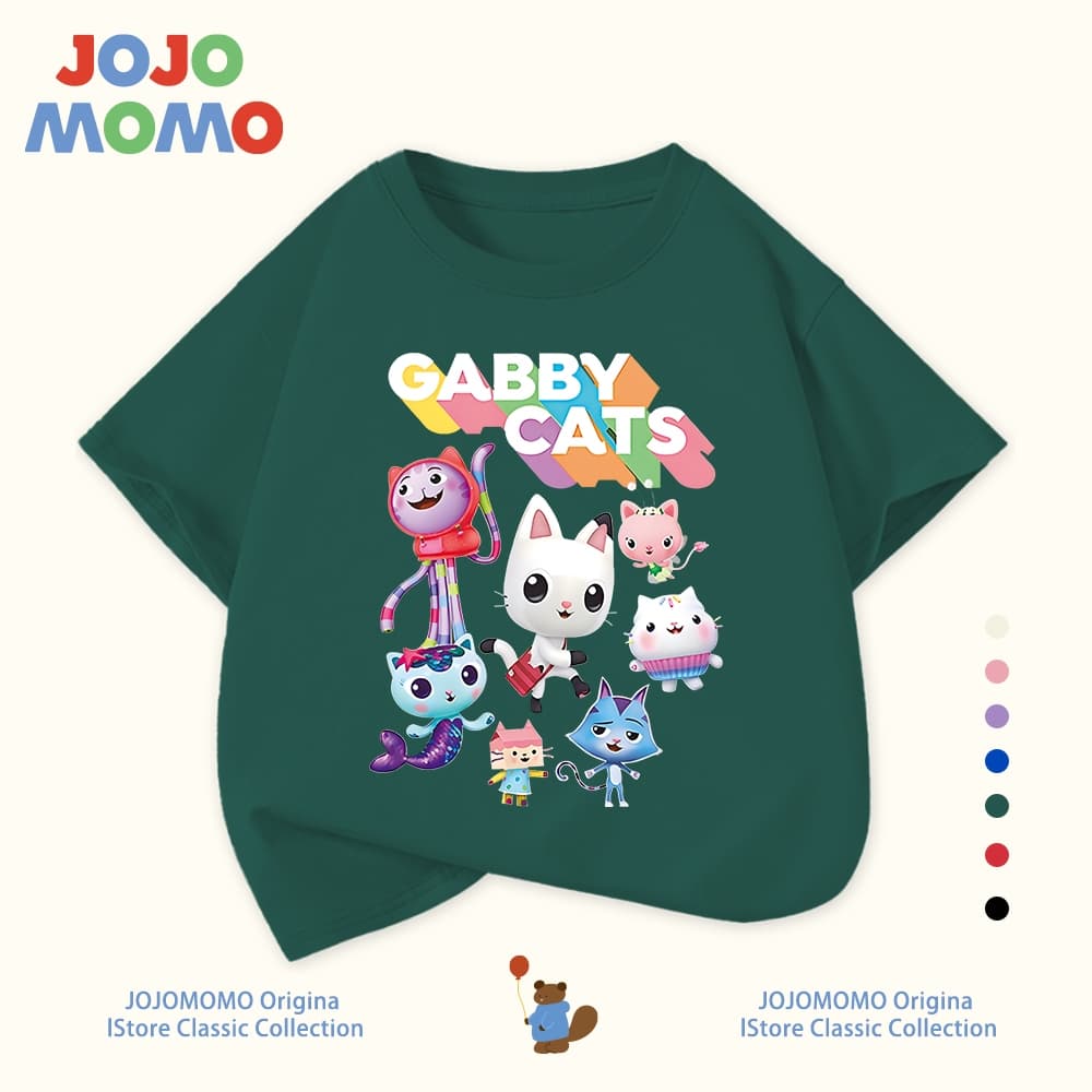 เสื้อยืดเด็ก ลายบ้านตุ๊กตาแก๊บบี้ ผ้าฝ้าย 100% นุ่มสบาย ระบายอากาศดี สีสดใส ใส่ได้ทุกวัน รูปที่ 7