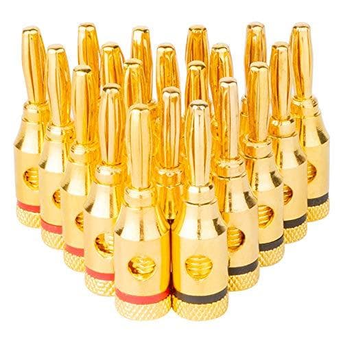 บานาน่าแจ็ค ส่งจากไทย หัวปลั๊ก ชุบทอง 6 ชิ้น Gold Banana Plugs Jack 4mm 6 ชิ้น แจ็ค เครื่องเสียง ลำโพง รูปที่ 2