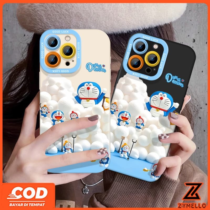สําหรับOPPO Reno 15F Reno14F Reno14 Pro Reno 13F Reno13 Pro Reno12 F Reno 11F Reno10 Reno8Z Reno7Z Reno8T Reno5 Reno4 Reno6zน่ารักการ์ตูนแมวสีฟ้ากันกระแทกTPUเคสโทรศัพท์ รูปที่ 1