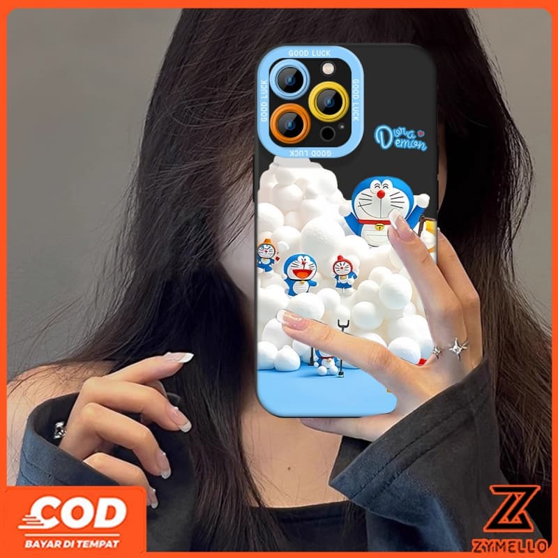 สําหรับOPPO Reno 15F Reno14F Reno14 Pro Reno 13F Reno13 Pro Reno12 F Reno 11F Reno10 Reno8Z Reno7Z Reno8T Reno5 Reno4 Reno6zน่ารักการ์ตูนแมวสีฟ้ากันกระแทกTPUเคสโทรศัพท์ รูปที่ 4