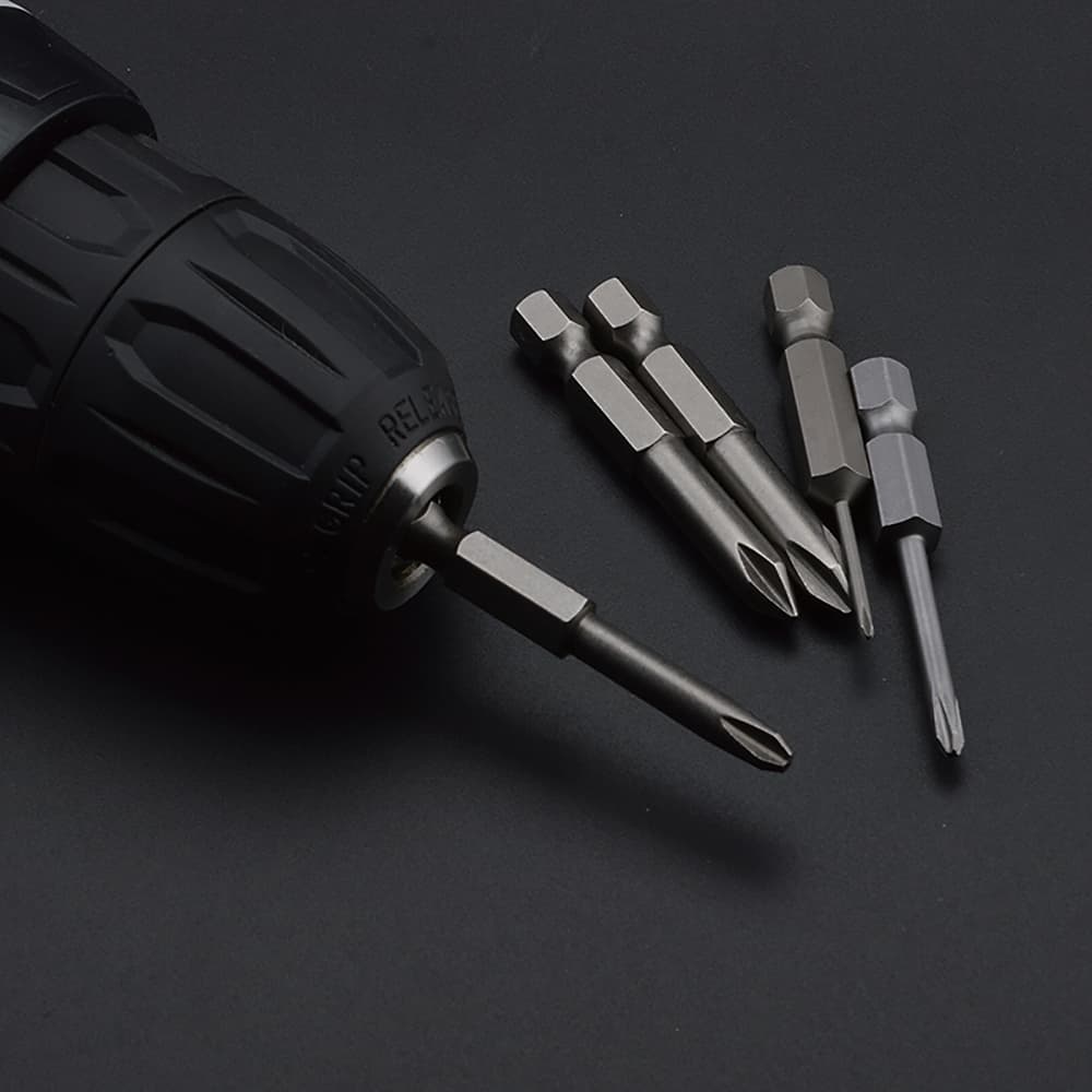 ดอกไขควง Phillips 1 ชิ้น PH00 PH0 PH1 PH2 แม่เหล็ก 1/4 นิ้ว Hex Shank S2 Steel ความยาว 50/70 มม. ซ่อมหัวชุดไฟฟ้า รูปที่ 2