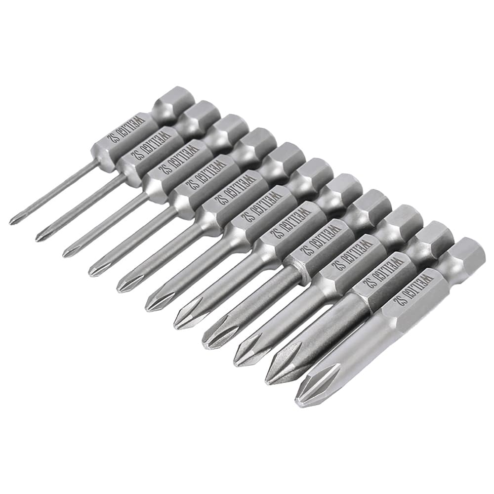 ดอกไขควง Phillips 1 ชิ้น PH00 PH0 PH1 PH2 แม่เหล็ก 1/4 นิ้ว Hex Shank S2 Steel ความยาว 50/70 มม. ซ่อมหัวชุดไฟฟ้า รูปที่ 4