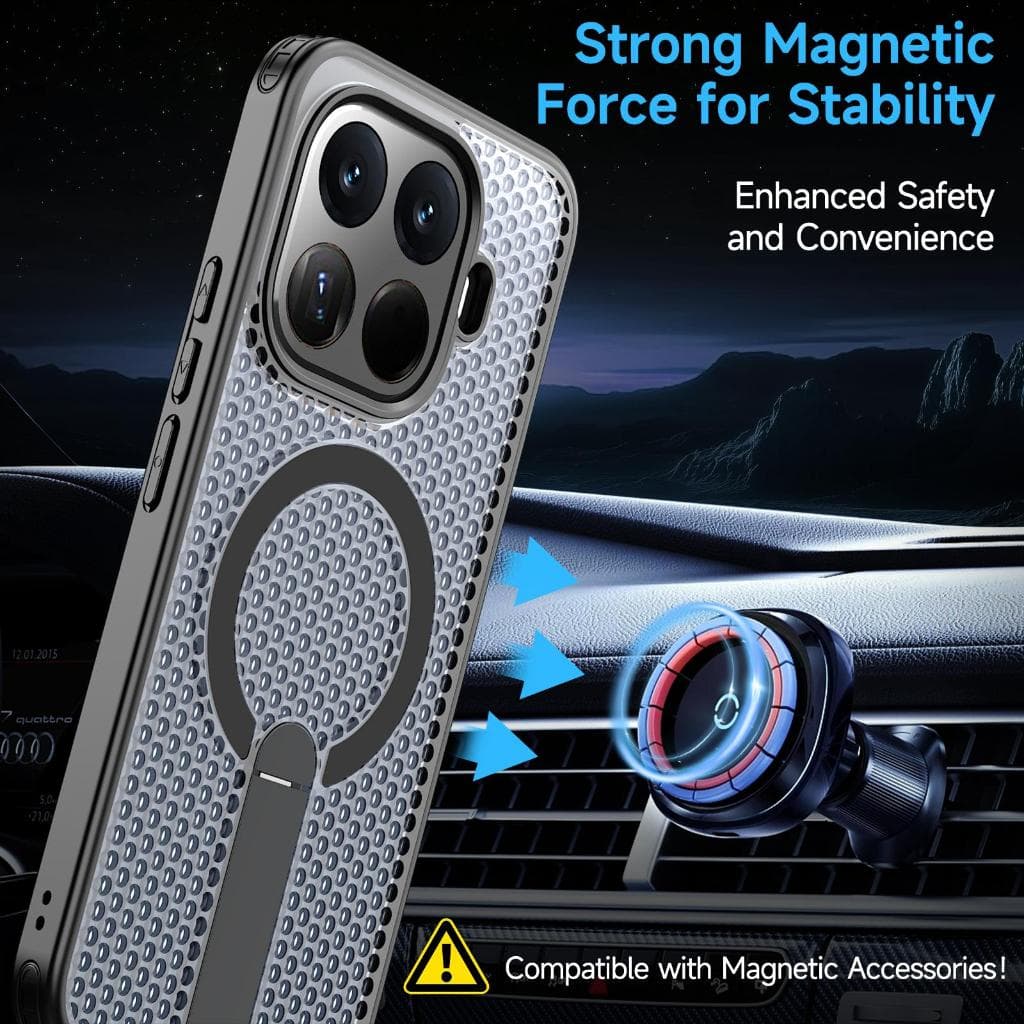 เคสโทรศัพท์แม่เหล็กกระจายความร้อนสําหรับ Xiaomi 15T PRO / 14T PRO, ฝาครอบกันกระแทกพร้อมที่วาง, ป้องกันโทรศัพท์มือถือ, เคสป้องกันสมาร์ทโฟน รูปที่ 7