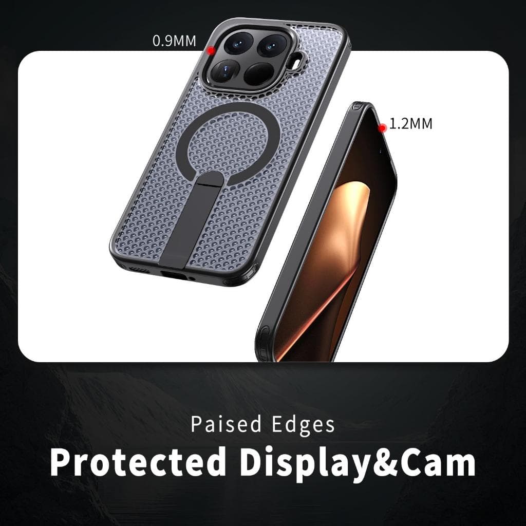เคสโทรศัพท์แม่เหล็กกระจายความร้อนสําหรับ Xiaomi 15T PRO / 14T PRO, ฝาครอบกันกระแทกพร้อมที่วาง, ป้องกันโทรศัพท์มือถือ, เคสป้องกันสมาร์ทโฟน รูปที่ 3