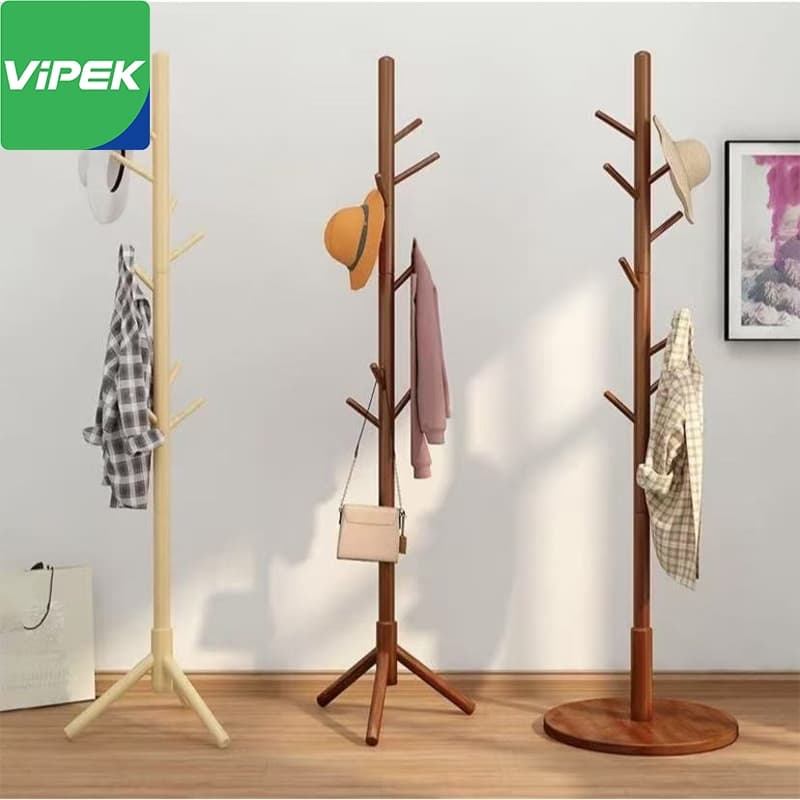 Vipek ที่แขวนกระเป๋า แขวนหมวก/เสื้อผ้า ราวตากผ้า ที่แขวนเสื้อ ประหยัดพื้นที่ รับน้ำหนักได้สูงสุด50กก รูปที่ 1