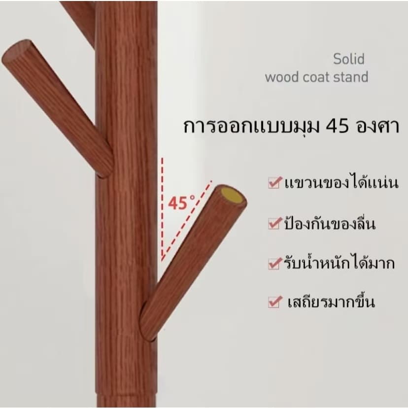 Vipek ที่แขวนกระเป๋า แขวนหมวก/เสื้อผ้า ราวตากผ้า ที่แขวนเสื้อ ประหยัดพื้นที่ รับน้ำหนักได้สูงสุด50กก รูปที่ 3