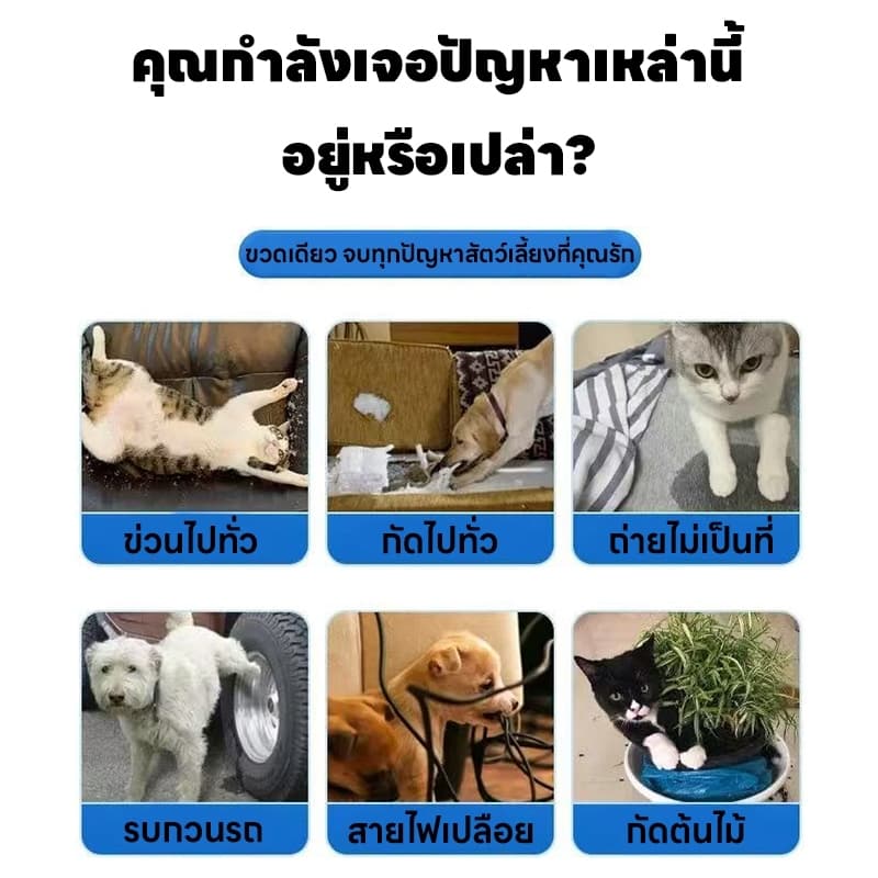 ปลอดภัย100%1 วินาที หนีทันที!RT ไล่แมว ยาไล่แมว สเปรย์ไล่แมว ไล่หมา สเปรย์แล้วกำหนดเขตหวงห้าม รูปที่ 2