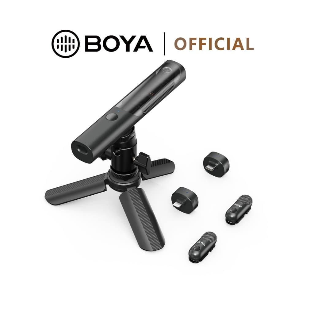 BOYA Magic 4 รูปแบบใน 1 ไมค์ไร้สาย Mini Mic AI ไมค์ตัดเสียงรบกวน รูปที่ 1
