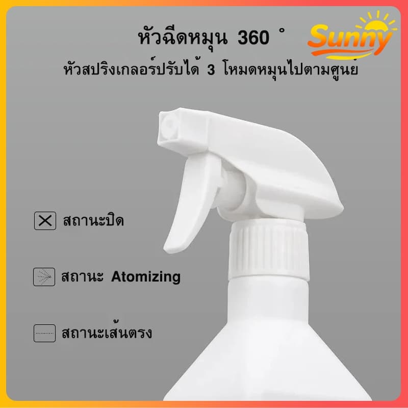 Sunny300 /500มล ขวดสเปร์ ขวดสเปรย์รีฟิลพร้อมหัวฉีดทรงเหลี่ยม ขวดฟ๊อกกี้ ฟร๊อกกี้ ใส่น้ำยารีดผ้า น้ำเปล่า ปรับหัวฉีด และของเหลวอื่น รูปที่ 4