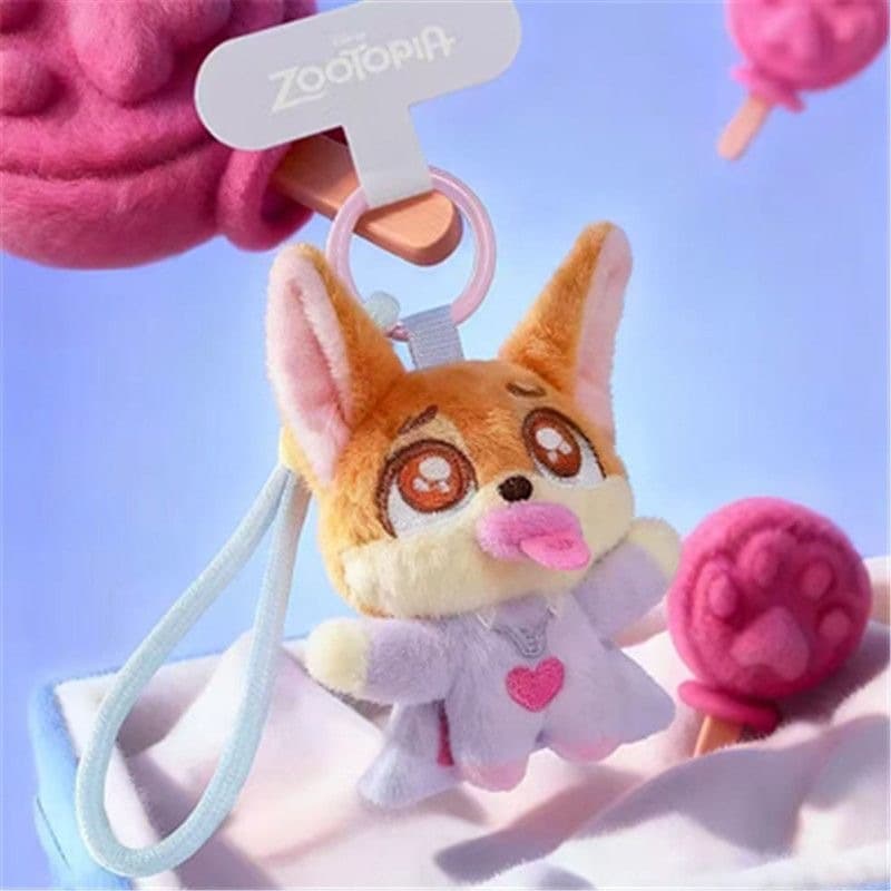 Authentic Zootopia Cute Crew Collection Plush Blind Box Phone Strap - ฟิกเกอร์สะสมและสําหรับเด็กผู้หญิง รูปที่ 2