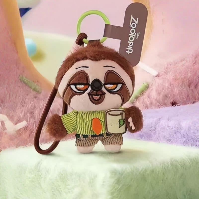 Authentic Zootopia Cute Crew Collection Plush Blind Box Phone Strap - ฟิกเกอร์สะสมและสําหรับเด็กผู้หญิง รูปที่ 6