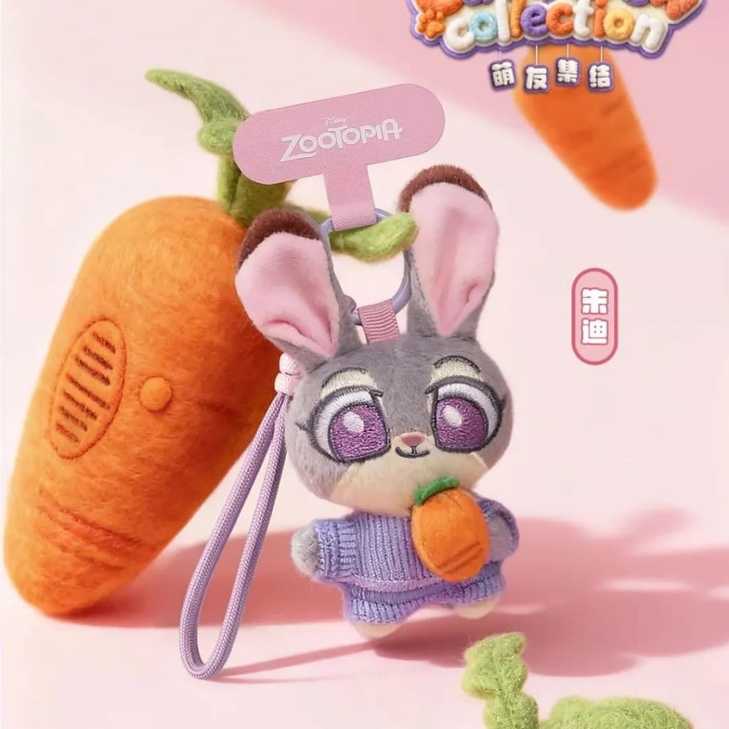 Authentic Zootopia Cute Crew Collection Plush Blind Box Phone Strap - ฟิกเกอร์สะสมและสําหรับเด็กผู้หญิง รูปที่ 4