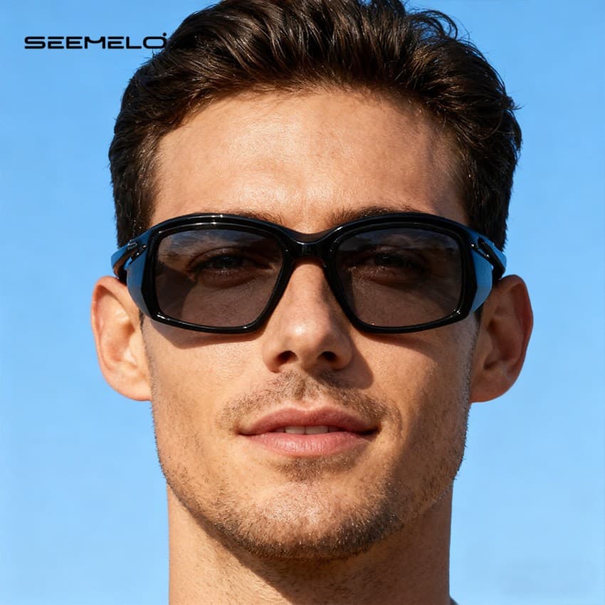 SEEMELO เซเมโล แว่นตากันแดดป้องกันดวงตาหลังการผ่าตัดต้อกระจกสายตาสั้นศัลยกรรมแว่นตาความชื้น แทค แว่นกันแดดโพลาไรซ์ป้องกันเกสรป้องกันหมอกป้องกันเลนส์ทรายแว่นต รูปที่ 3