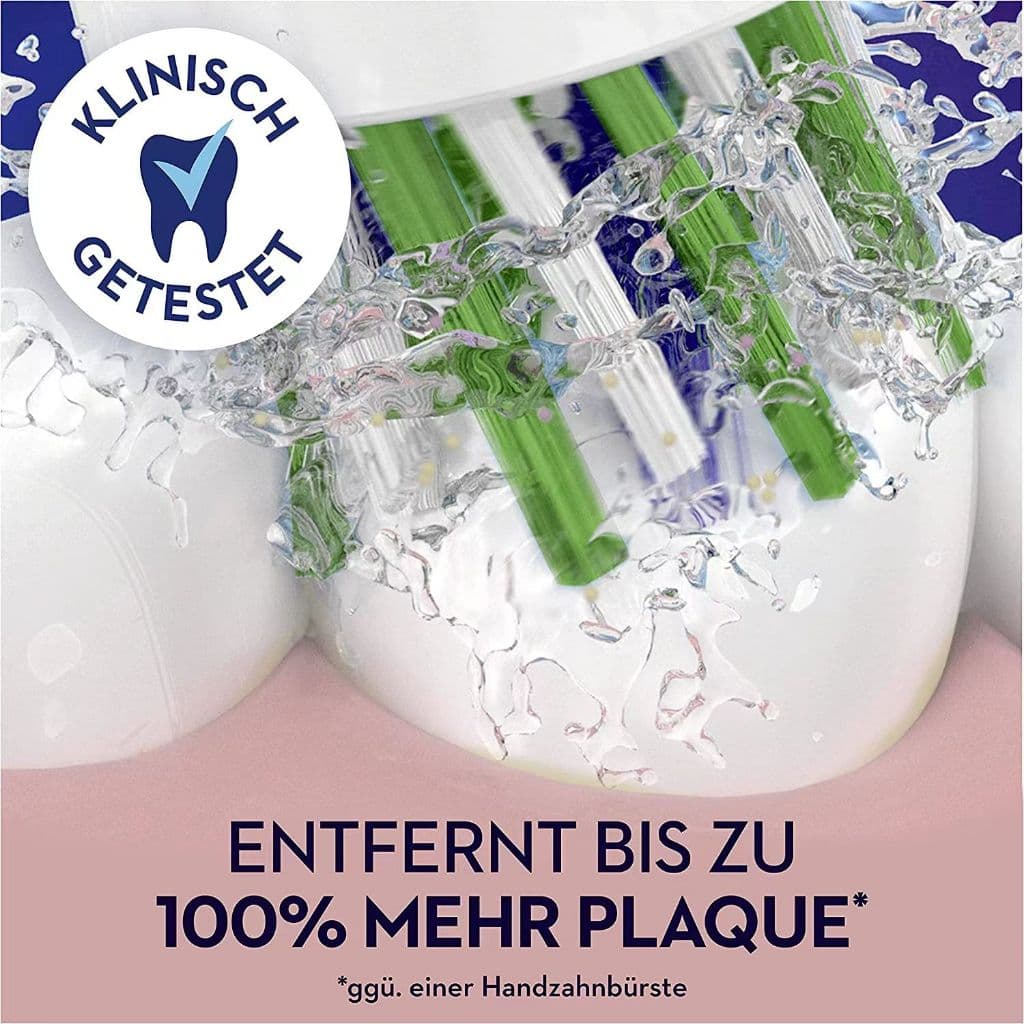 Oral b Cross Action เปลี่ยนหัวแปรงรีฟิลสําหรับแปรงสีฟันไฟฟ้า Original from Germany 4 นับ รูปที่ 9