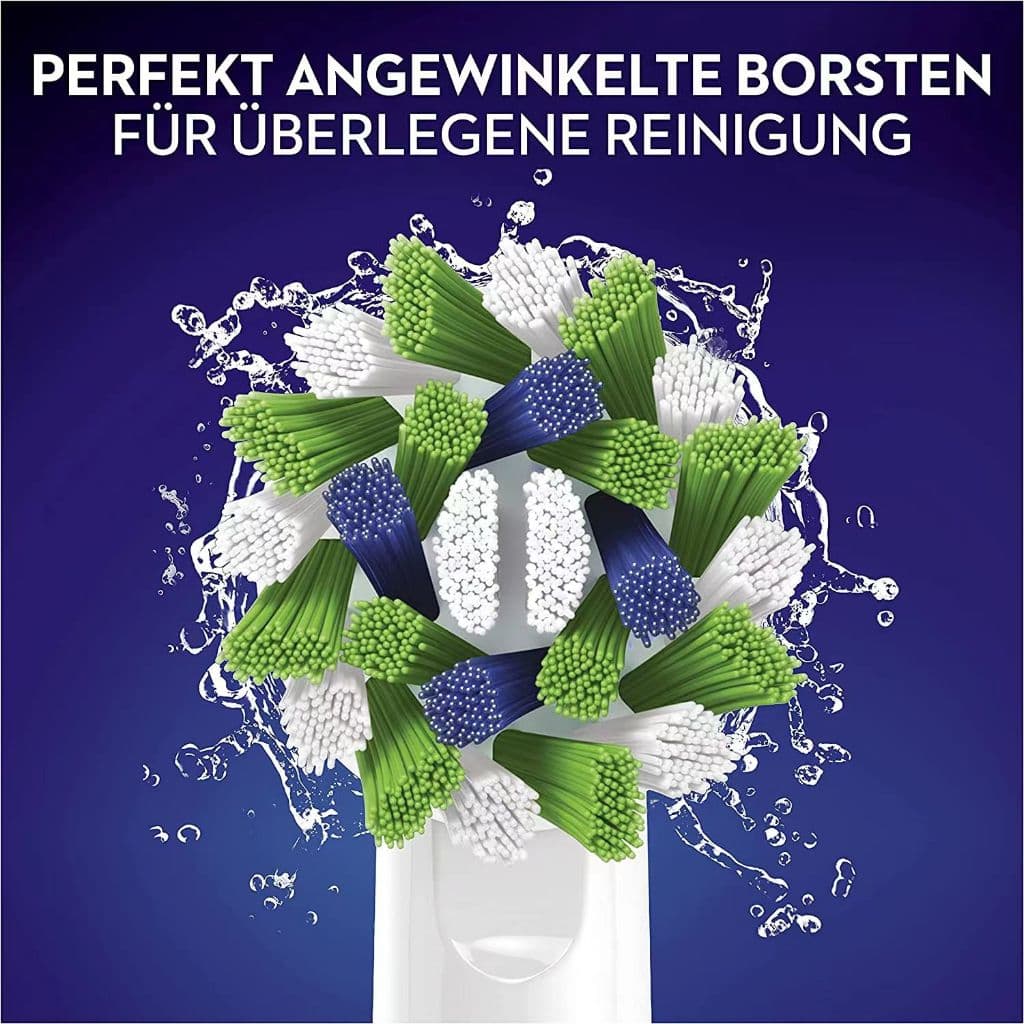Oral b Cross Action เปลี่ยนหัวแปรงรีฟิลสําหรับแปรงสีฟันไฟฟ้า Original from Germany 4 นับ รูปที่ 7