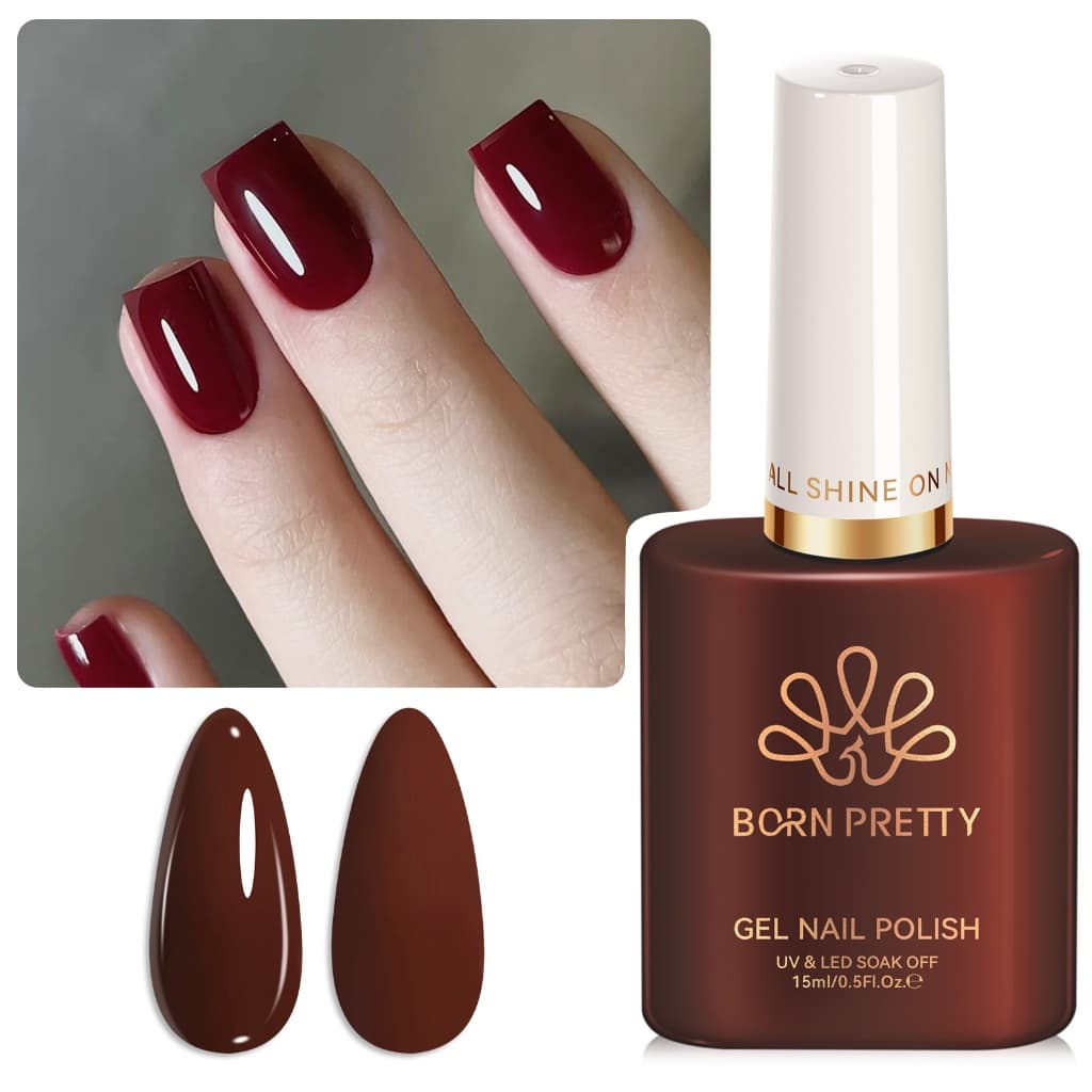 Born Pretty Gel ยาทาเล็บ สีนู้ด สีสัน Soak Off Uv เคลือบเงาแต่งเล็บ รูปที่ 1