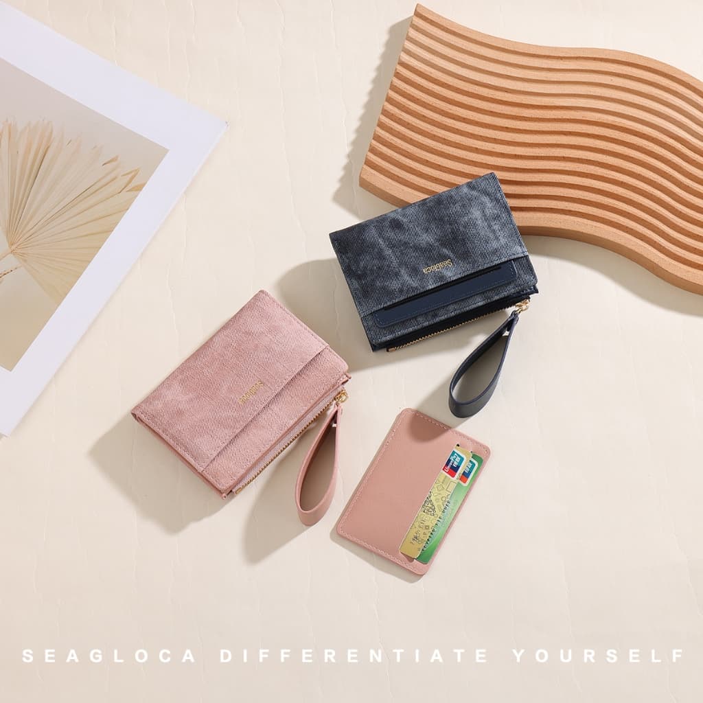 Seagloca Tie-Dye กระเป๋าคลัทช์เงิน - ซิปกระชับสำหรับการเก็บบัตร พร้อมดีไซน์หนังลากสำหรับผู้หญิง 53 รูปที่ 7