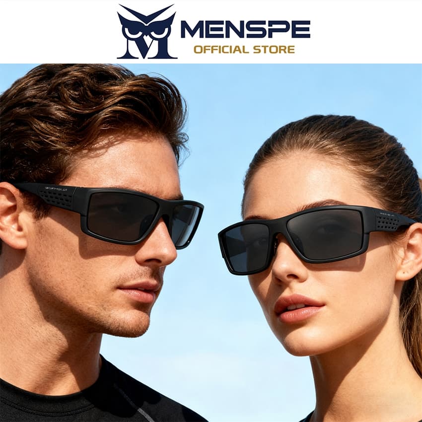 MENSPE Unisex แฟชั่นขับรถแว่นตากันแดดป้องกันทรายขี่จักรยานกลางแจ้ง UV400 Night Vision แว่นตาโพลาไรซ์ รูปที่ 3