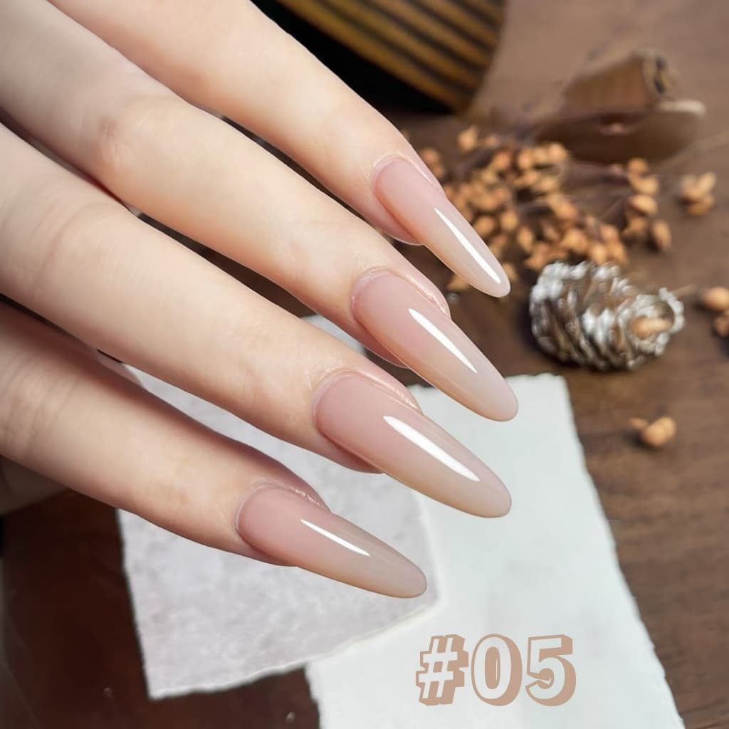 SHAKA สีทาเล็บเจลนู้ดนางฟ้า 9 สี โทนเบาสว่าง เพ้นท์เล็บ โทนสีนู้ด แบบแช่ออก ติดทนนาน UV ทำเล็บ รูปที่ 7