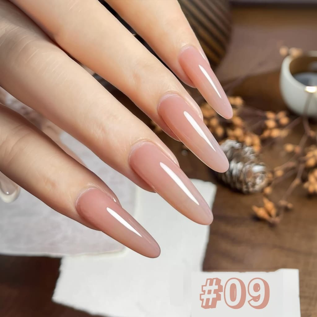 SHAKA สีทาเล็บเจลนู้ดนางฟ้า 9 สี โทนเบาสว่าง เพ้นท์เล็บ โทนสีนู้ด แบบแช่ออก ติดทนนาน UV ทำเล็บ รูปที่ 9