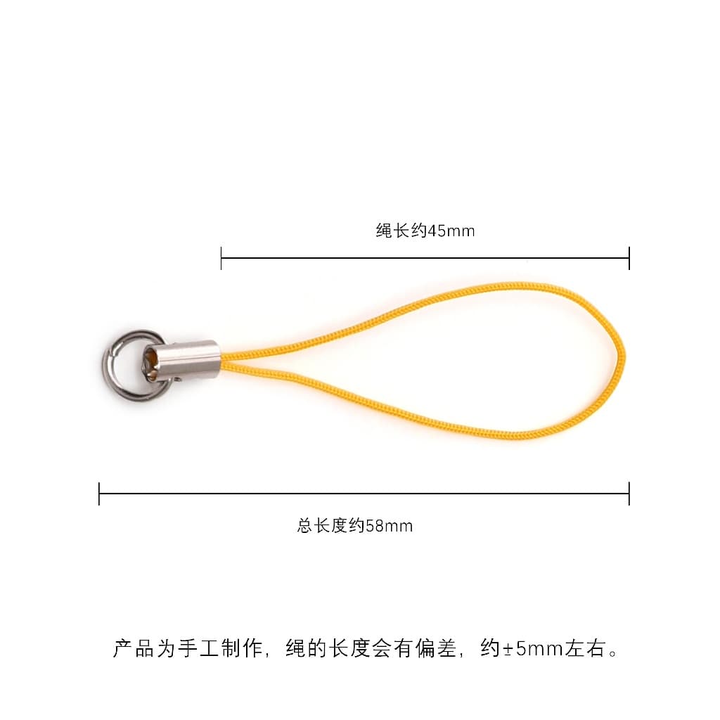 20 ชิ้น/แพ็ค Handphone สายคล้องตุ๊กตาลวดเปิดกระโดดแหวนสายไฟสําหรับโทรศัพท์ Lanyard พวงกุญแจเชือกเส้นเล็ก รูปที่ 4