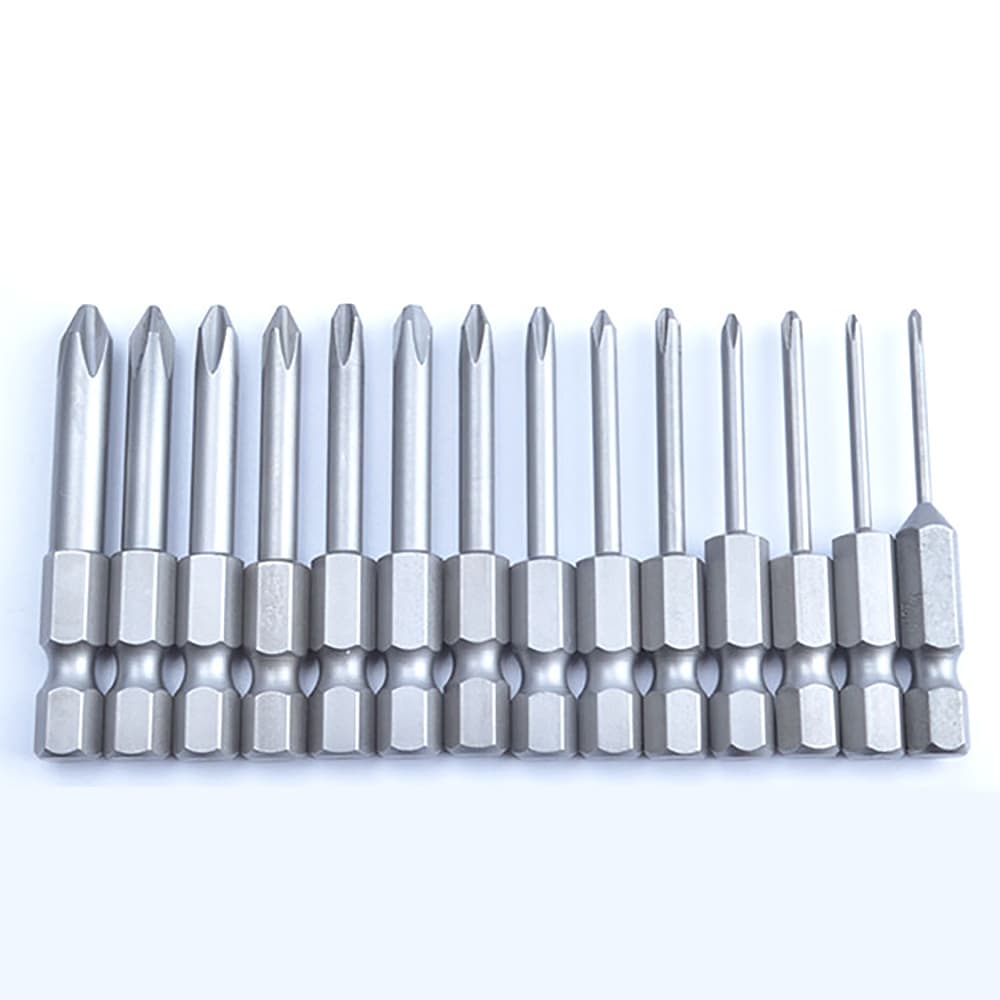 ดอกไขควง Phillips 1 ชิ้น PH00 PH0 PH1 PH2 แม่เหล็ก 1/4 นิ้ว Hex Shank S2 Steel ความยาว 50/70 มม. ซ่อมหัวชุดไฟฟ้า รูปที่ 9