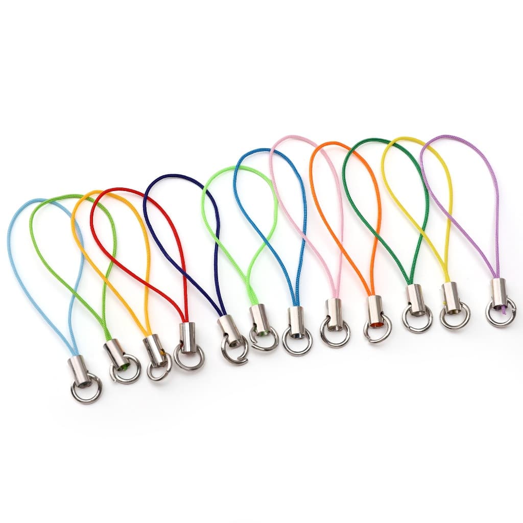 20 ชิ้น/แพ็ค Handphone สายคล้องตุ๊กตาลวดเปิดกระโดดแหวนสายไฟสําหรับโทรศัพท์ Lanyard พวงกุญแจเชือกเส้นเล็ก รูปที่ 7