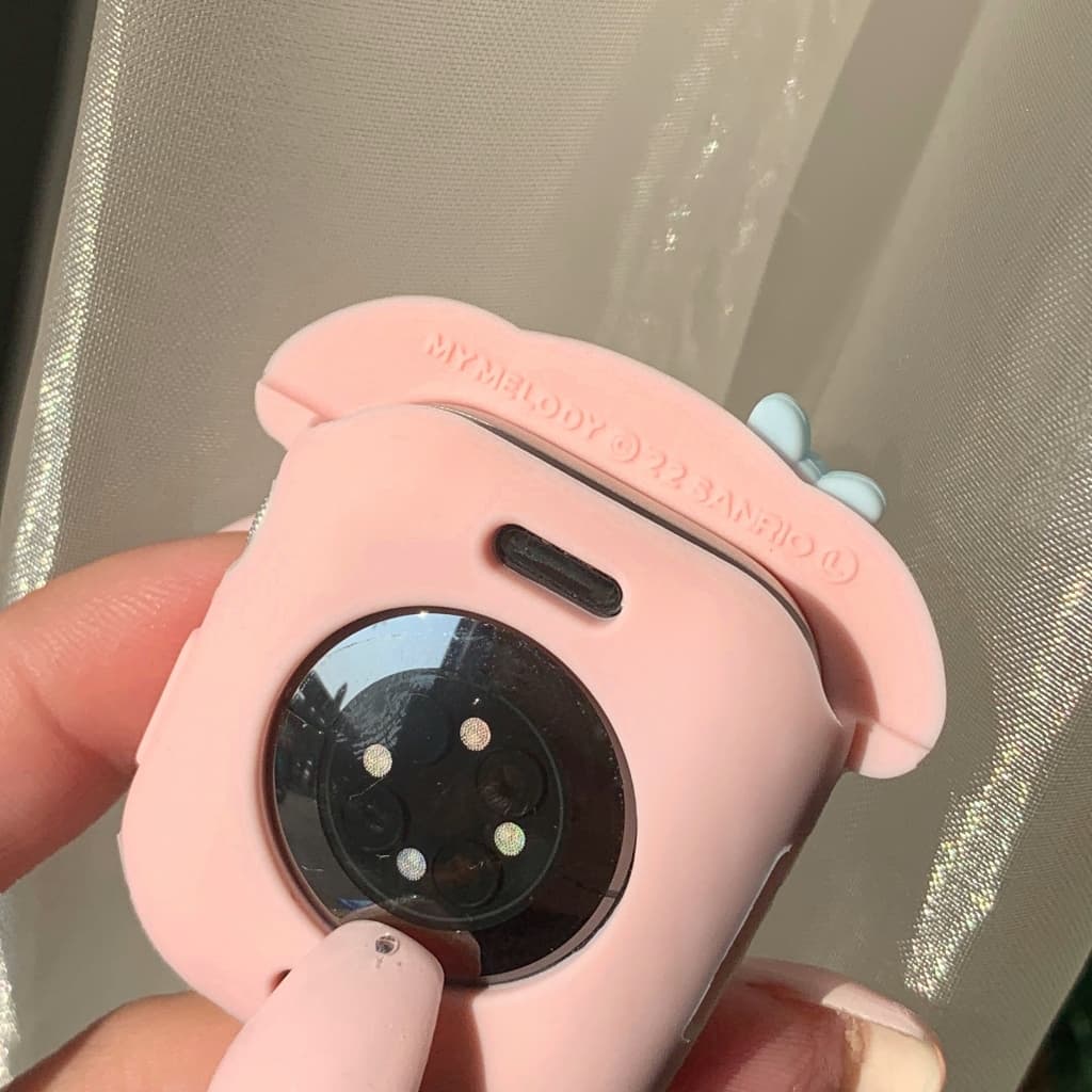 เคสนาฬิกาซิลิโคน Melody เหมาะสําหรับ Apple Watch 40/41/42/45/46 มม.น่ารักการ์ตูน Simple Fashion Watch Case Niche Creative All-Match รูปที่ 3